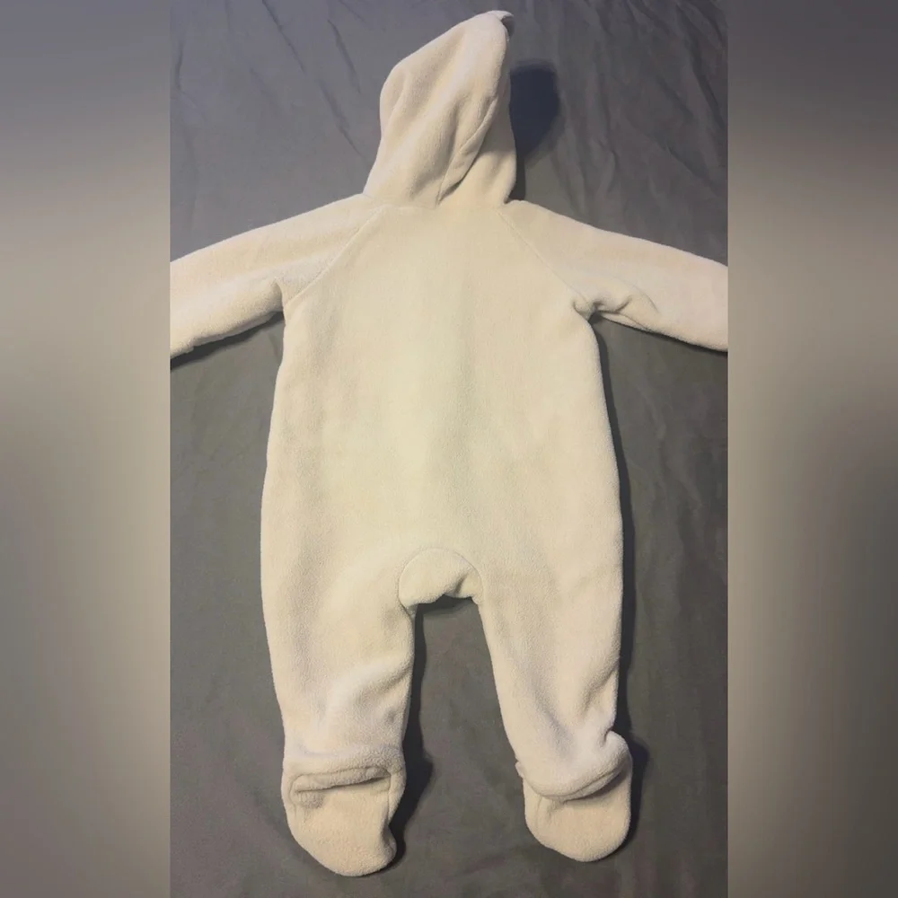 Old Navy Newborn 0-3M Shark Hooded Footed One-Piece Outfit Play Or Outdoors NWOT
